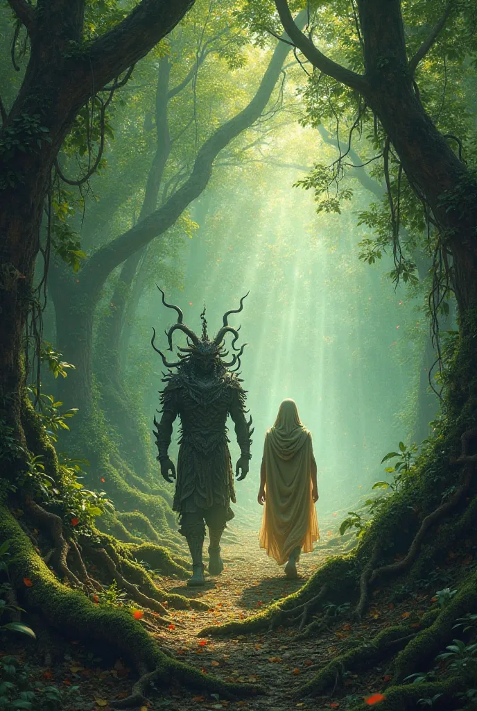 Garayaka is walking in a forest with King Ravana