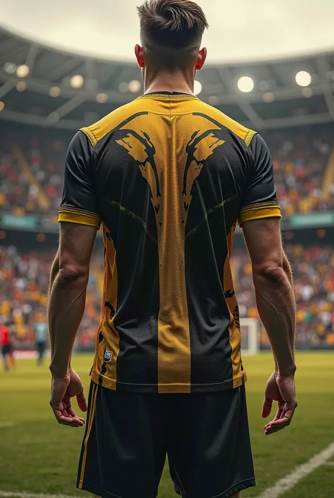 Golden and black jersey