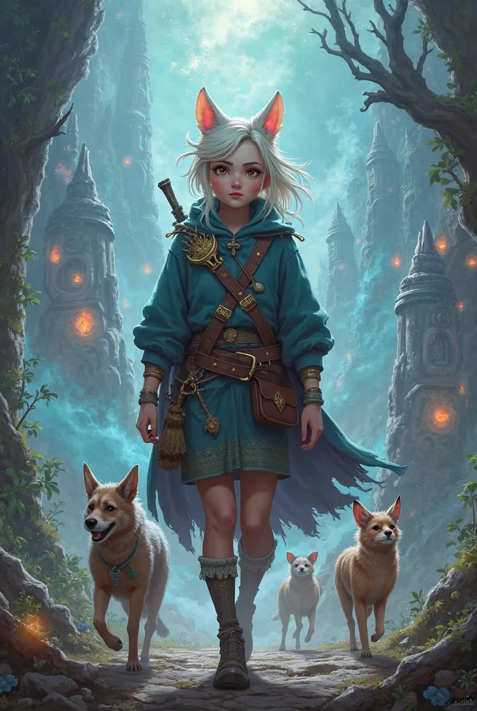  context, Luna is the ager who found the map in the beginning, Now leading the animals, showing courage and determination