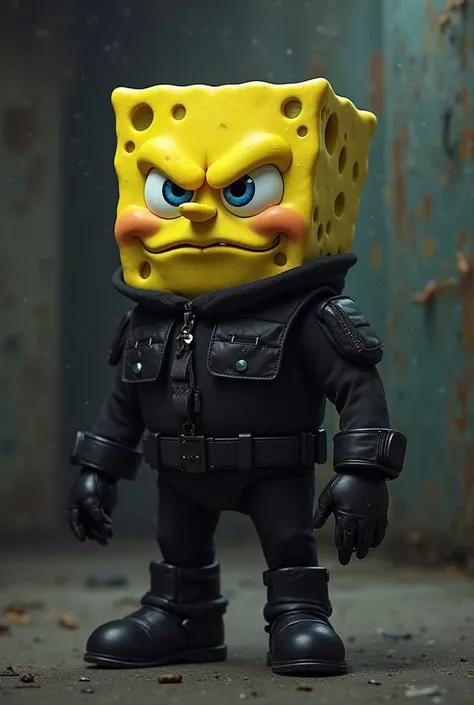 Vigilant SpongeBob with black uniform 