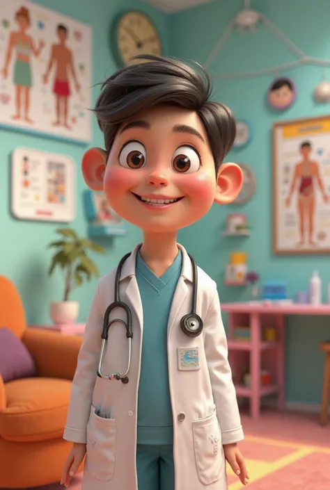 Pixar-like image of a doctor