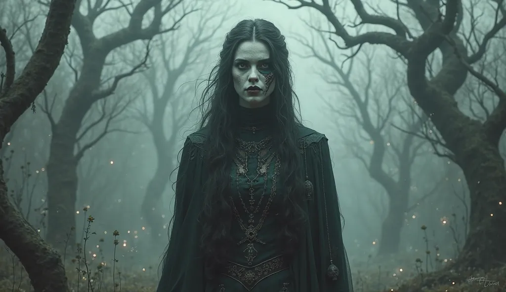 Hel, daughter of Loki, ruling over wandering souls.