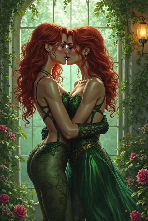 poison ivy making out with a  girl