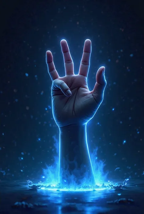 Let the hand come out from the bottom up with an open hand and then do the OK gesture and come back together.
Let the name Fornite bibre y have a neon blue effect