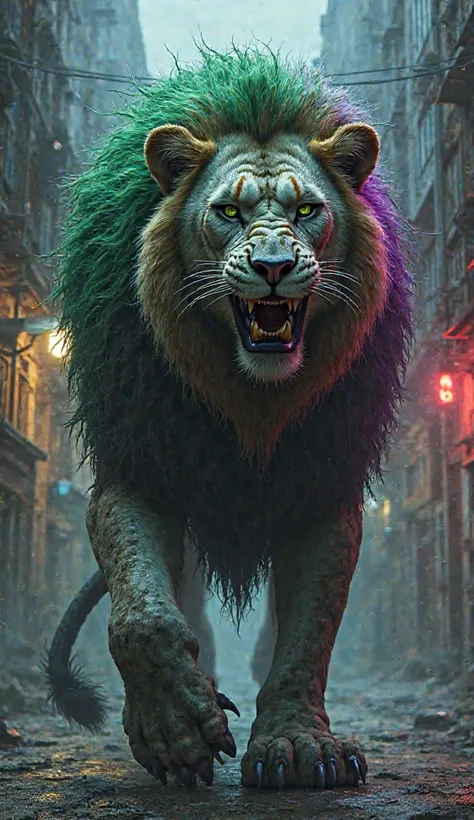 Lion and dc-joker  hybrid 