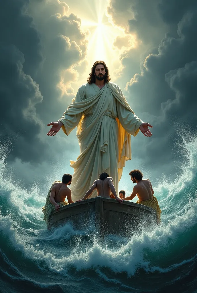 Jesus save people from storm