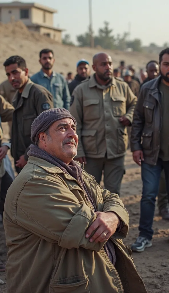 The Israeli camp plagued by chaos, with several people falling ill and falling to the ground. Expressions of pain and regret spread among the people,  while some look up at the sky , crying out for mercy .