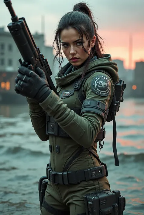 Apocalypse sea gun sexy female ranger 