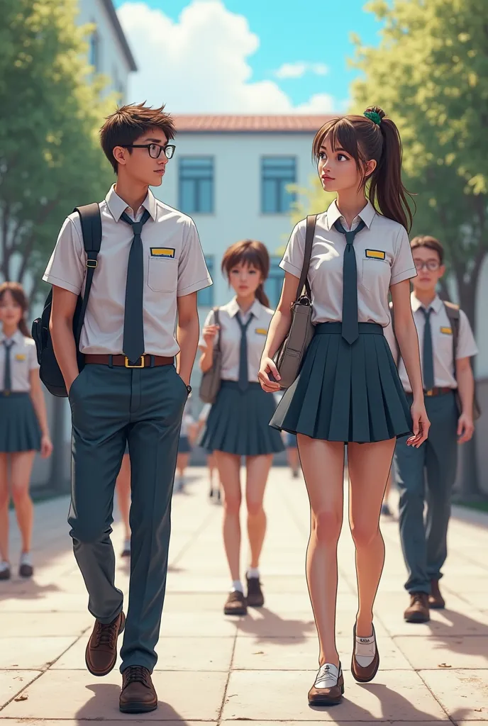 Create short sleeve school uniforms for me