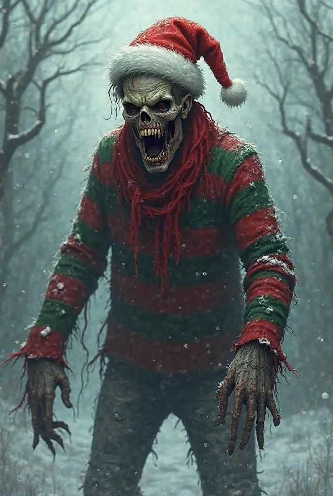 A Christmas zombie for the loading screen 