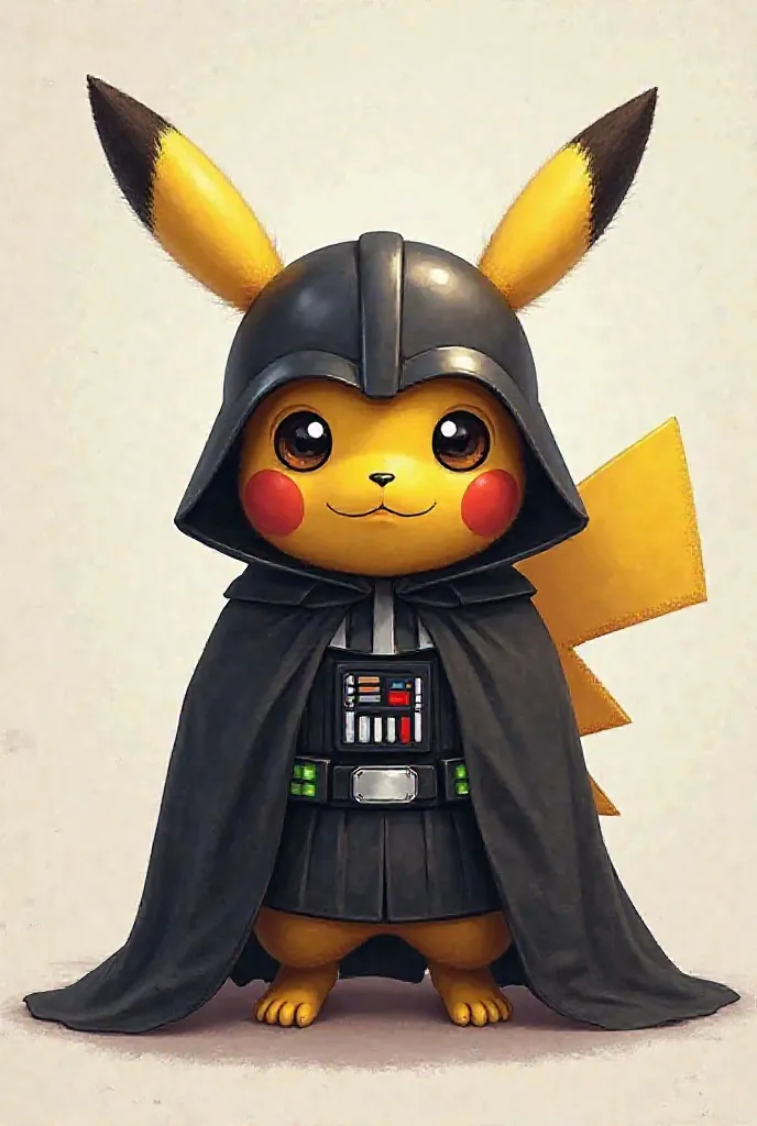 CUTE PIKACHU IN DARTH VADER SUIT