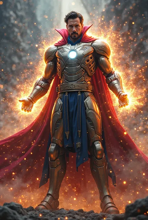 iron man and dr strange mixed together