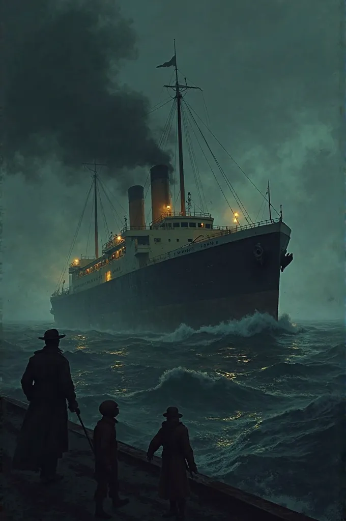 1950 cargo ship and people death And DARK Night And Smoke