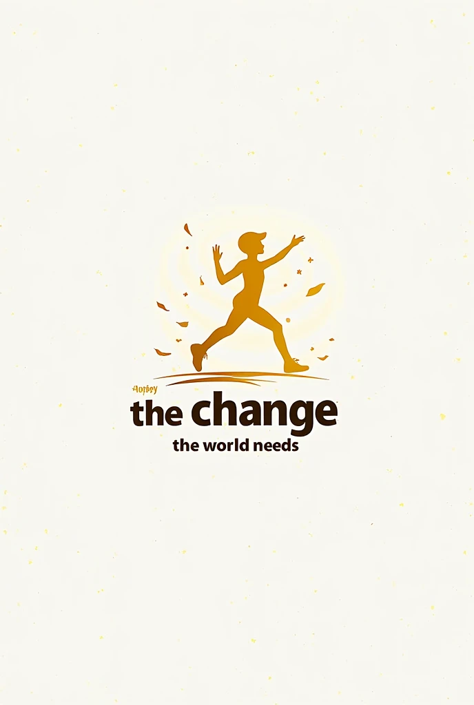 Logo for Golden Youth with a motto that says, "Be The Change The World Needs"