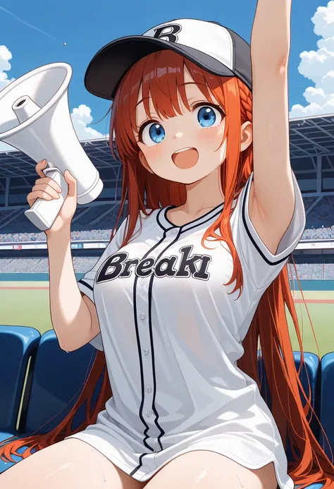 masterpiece, best quality, amazing quality, very aesthetic, absurdres, cute face, slender, detailed eyes, detailed hair, 
BREAK 1girl,real skin,very cute face,tareme,medium breasts,
BREAK (wearing baseball shirt:1.0),(long length shirt:1.0),baseball cap,
B...