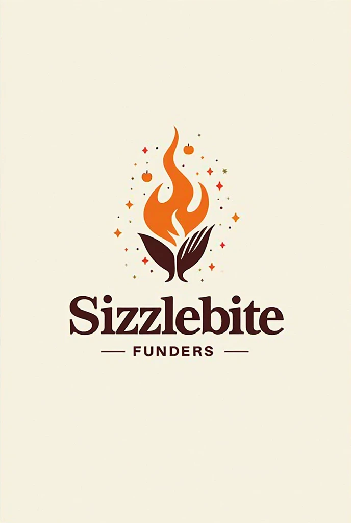 Make a company logo. Our companys name is Sizzlebite. Include our name in the logo our name is Merrick, Alyza, Jonalyn, Rochelle, Allena, Krystaline, Ericka, Jean, Eloiza, Lei