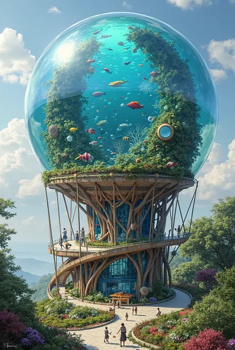 I like it but I would like it with a giant glass sphere on top that is used as an aquarium 