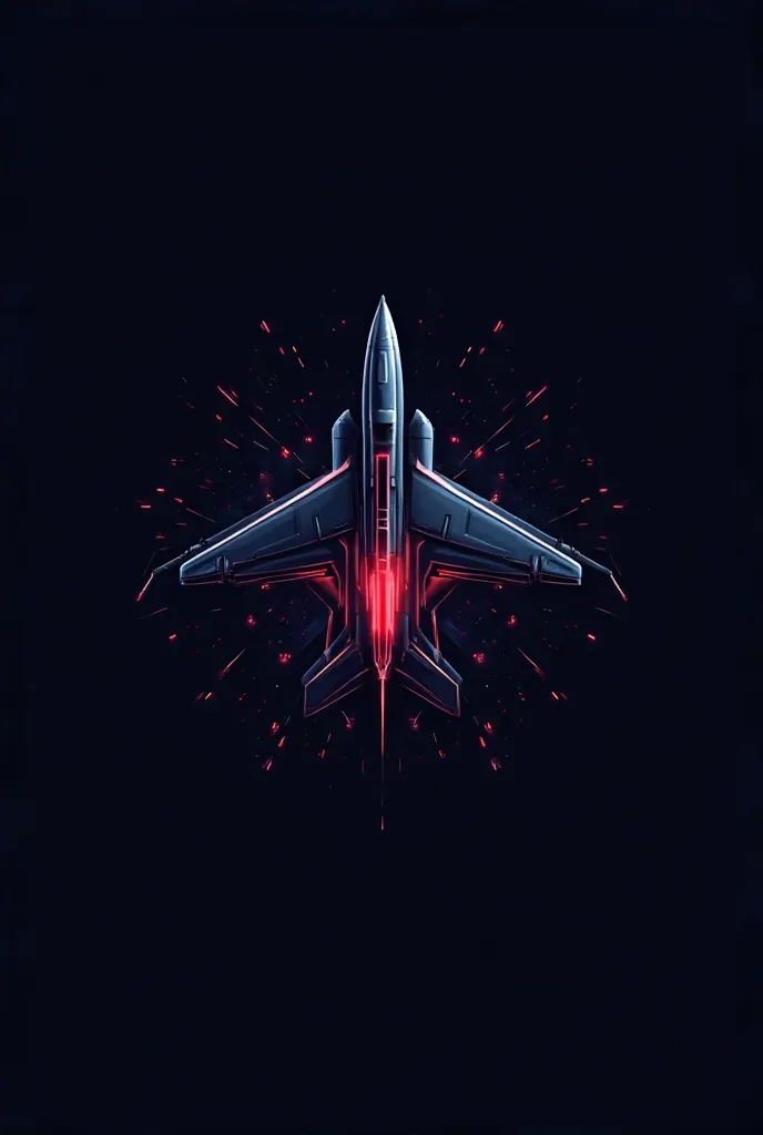 A modern and sleek logo design featuring an aviation theme, with a futuristic jet icon and digital elements symbolizing predictions and technology. The color scheme should be a mix of dark blue, black, and neon red for a professional and premium look. The ...