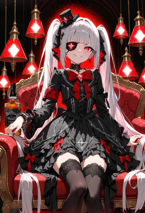 ((Exquisite Quality, masterpiece, best quality, ultra-detailed, vibrant colors, in 8K resolution, detailed illustration, rich contrast, best lighting, sharp focus, EyesHD:1.2)). (Anime-style gothic lolita character with silky light lavender hair styled, (i...