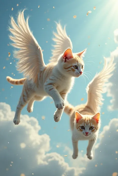 Cats fly high
