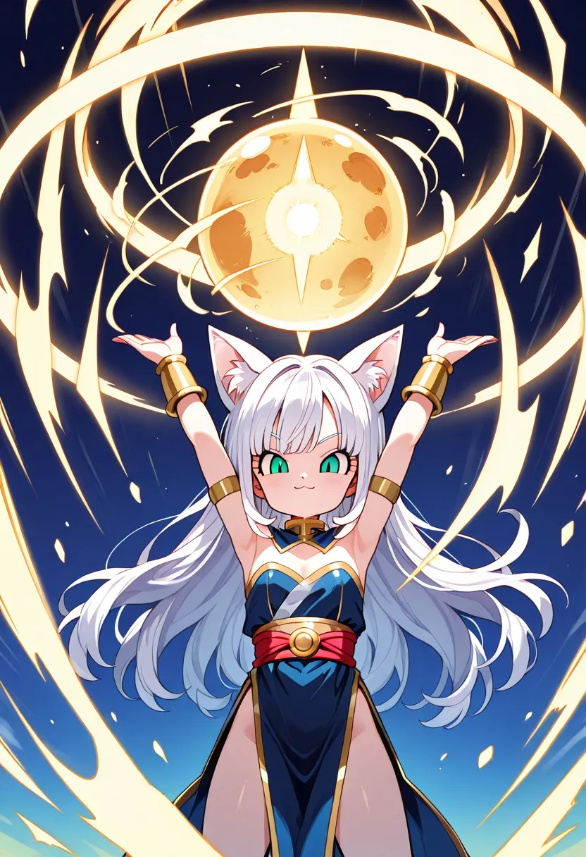 source_anime,,A vibrant and energetic little-girl with a confident expression is performing a powerful energy attack, similar to the Spirit Bomb(genkidama) like dragon ball.(:3,cat slit eyes), She stands with her arms raised high, gathering a massive glowi...