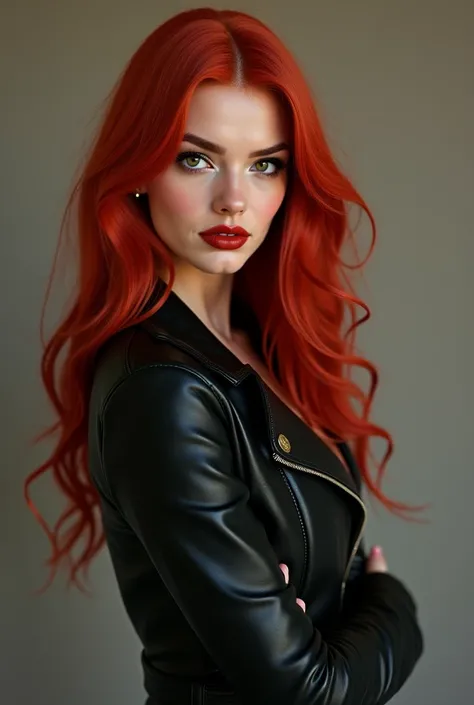 
 Physical Features :

 Height: high, around 1,75m a 1,80m.

Body: elegant and slender,  but with well-proportioned curves .

Hair: far away, smooth and voluminous, in a vibrant shade of intense red.

face:  Striking and symmetrical features , with a well-...