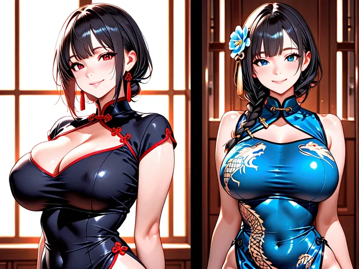 ((Highest quality)), (Greatest Masterpiece), (perfect anatomy), Japanese high school students at boys' schools are forced to change their gender by Chinese female high school students, Chest１００ｃｍK-cup breasts or larger、Forced breast augmentation 、forced fe...