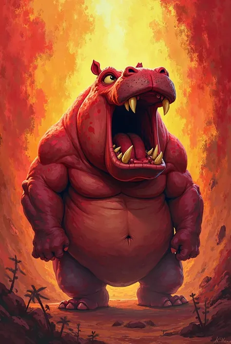 Anger-style hippopotamus ( red) из фильма «Inside Out» 