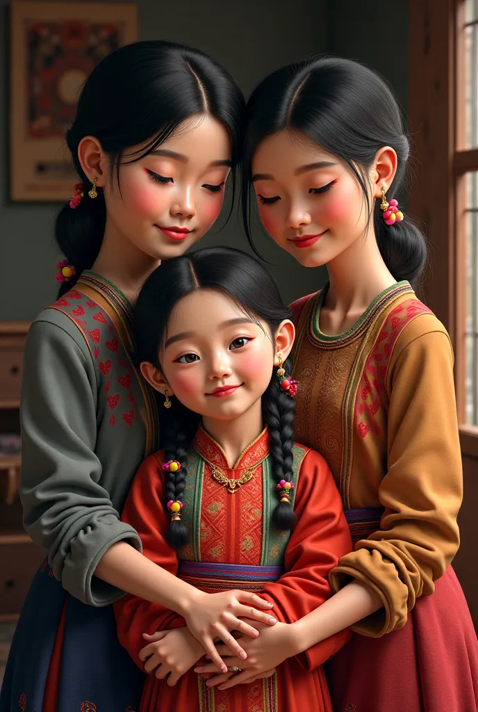 A Hmong girl with loving parents.