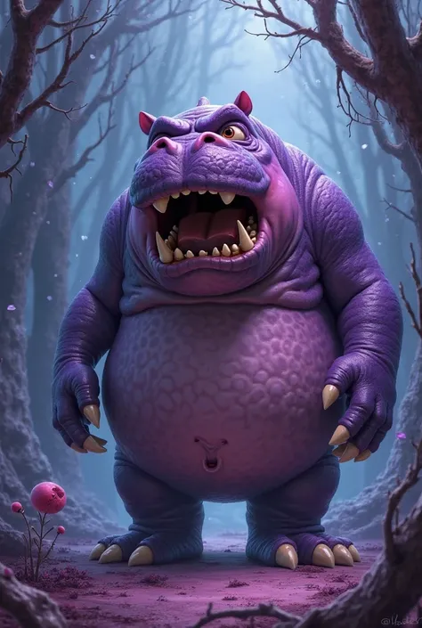 Fear Character Style Hippopotamus (Purple) из фильма «Inside Out»