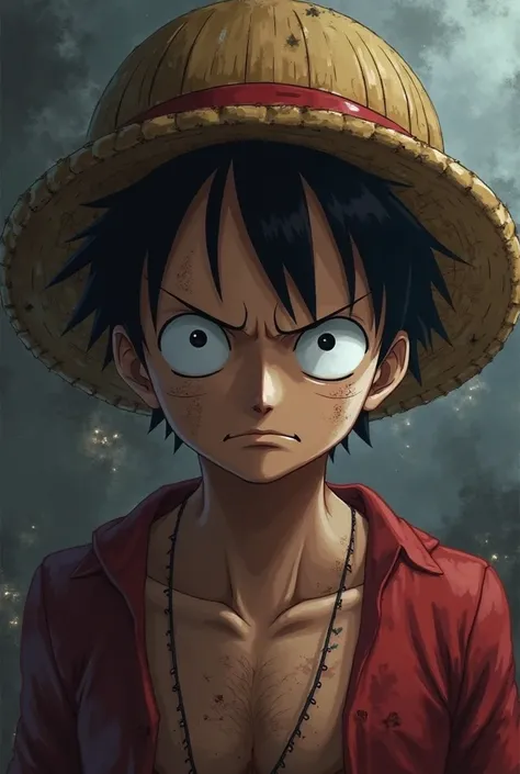 Make luffy with more serious face