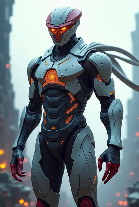  futuristic armored man