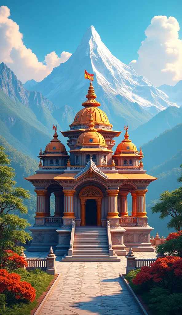 Generate in cinematic 3d cartoon style
Triyuginarayan Temple Uttarakhand