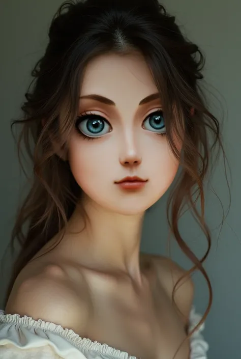 Make me an image of this girl but more realistic 