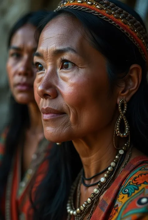 Only the face of indigenous women 