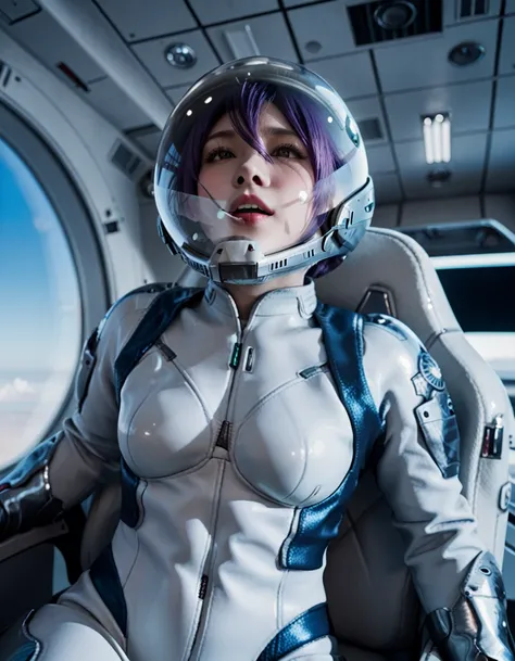  (plugsuit:1.15), , eva helm, , indoors,masterpiece, best quality, 1girl, solo, {{{very short hair:1.7}}}, pread legs, , , short hair, ,(upper body:1.2)space helmet, space helmet,eva helm, spacesuit , astronaut),, bubble helmet, space helmet, (1girl:1.1) w...