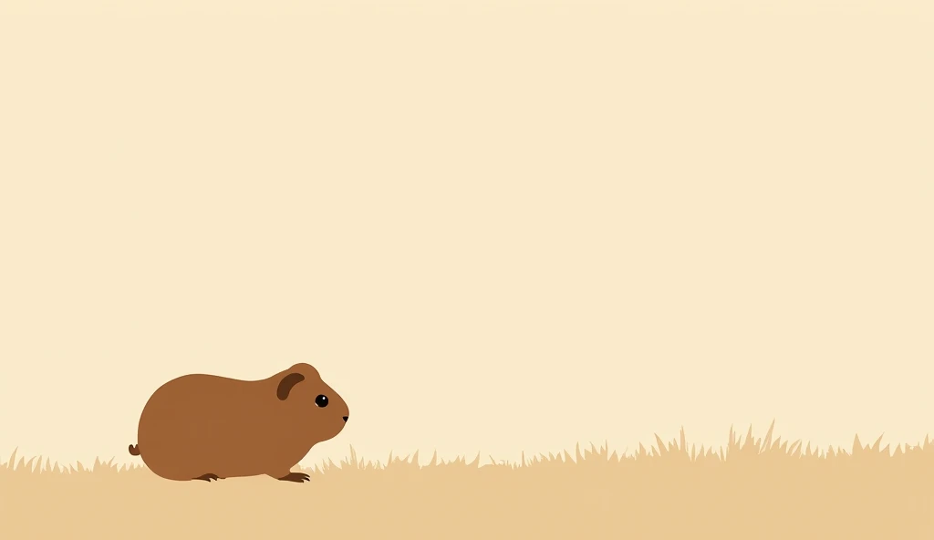 I want a beaig background where it has the silhouette of a guinea pig and that does not occupy the entire background that is in a small corner