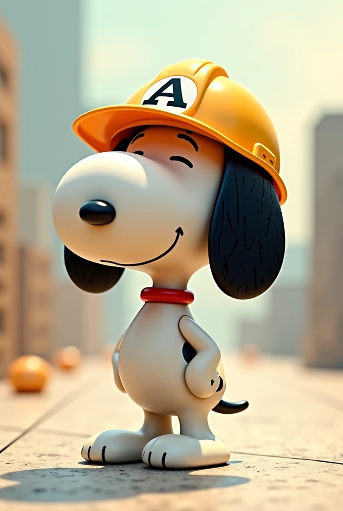 Snoopy with architect helmet 