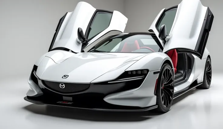 All outer open doors of mazda RX9 white in colour 2026