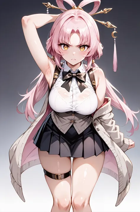 score_9, score_8_up, score_7_up, source_anime, 4K,perfect fingers,(perfect hands, perfect anatomy),prefect lighting, very aesthetic, intricate details,highly detailed background, masterpiece, high quality, best quality,
1girl,solo,fu xuan, pink hair, yello...
