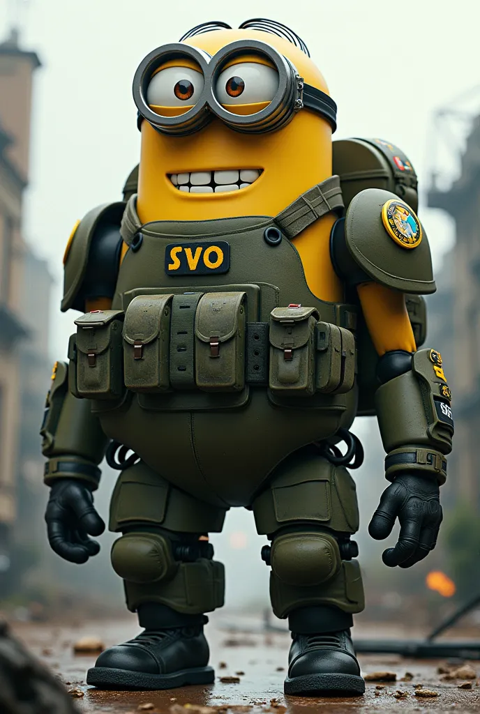 A 2-meter military minion with the inscription “SVO”