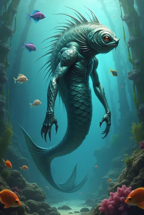 Create a humanoid fish 