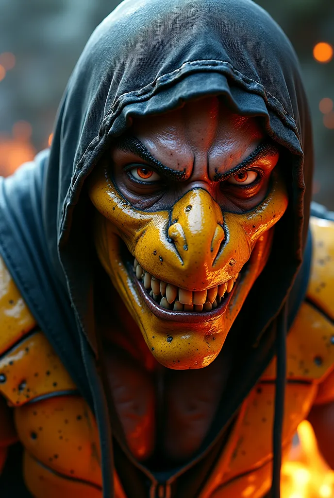 Create mk11 scorpion without mask laughing 