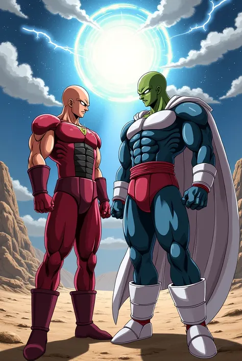 Top and Djri are characters from the famous Japanese animated series "dragon ball super".