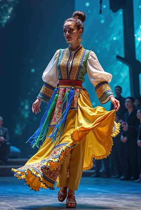 Ukrainian stage costume in a modern twist