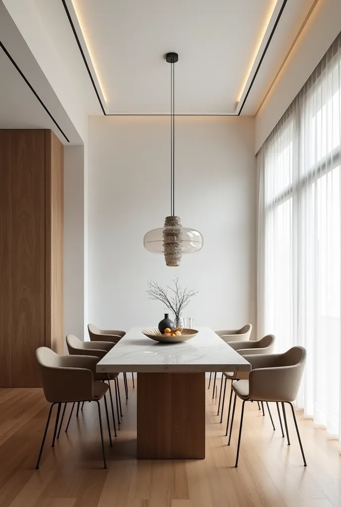 Fancy minimalist dinning room 