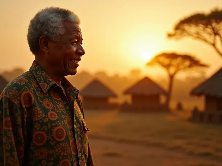 Nelson Mandela: The Mystical Journey of Freedom and Justice**  

#### **1️⃣ First Scene: From hood to Leadership – The Call of Destiny**  
_"The golden rays of the morning sun bathe the vast plains of South Africa... Amidst the ritual dances of his tribe, ...