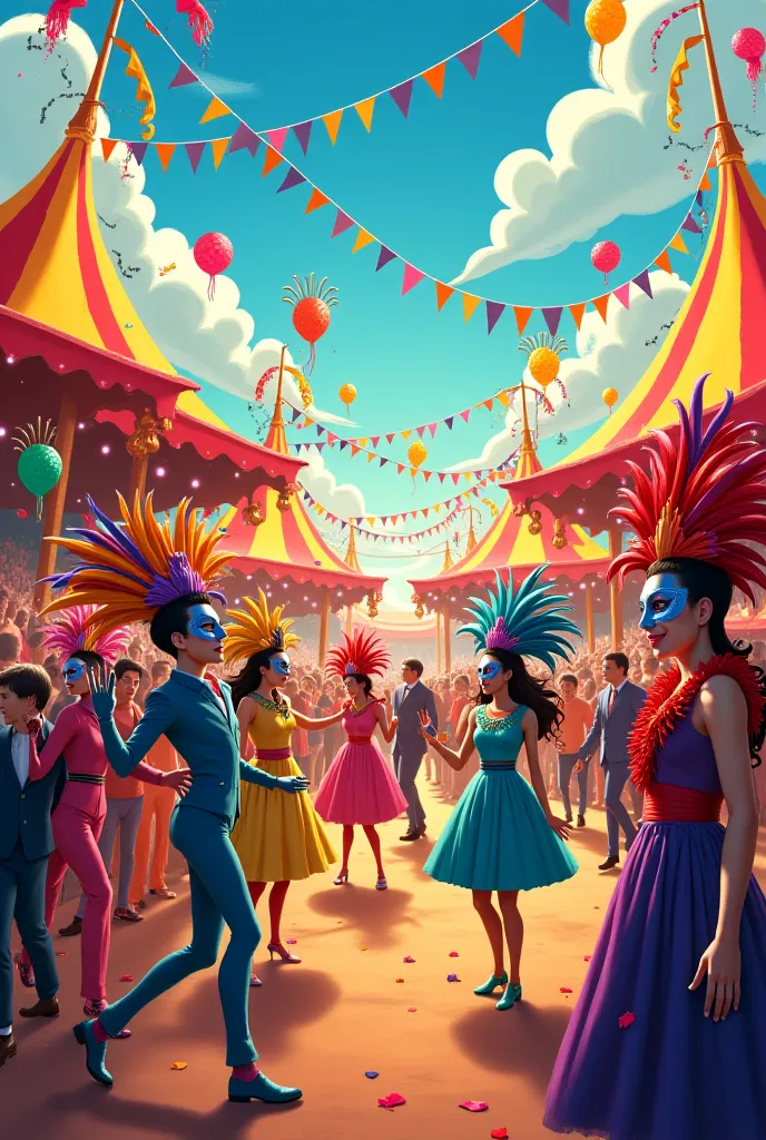 carnival drawing  