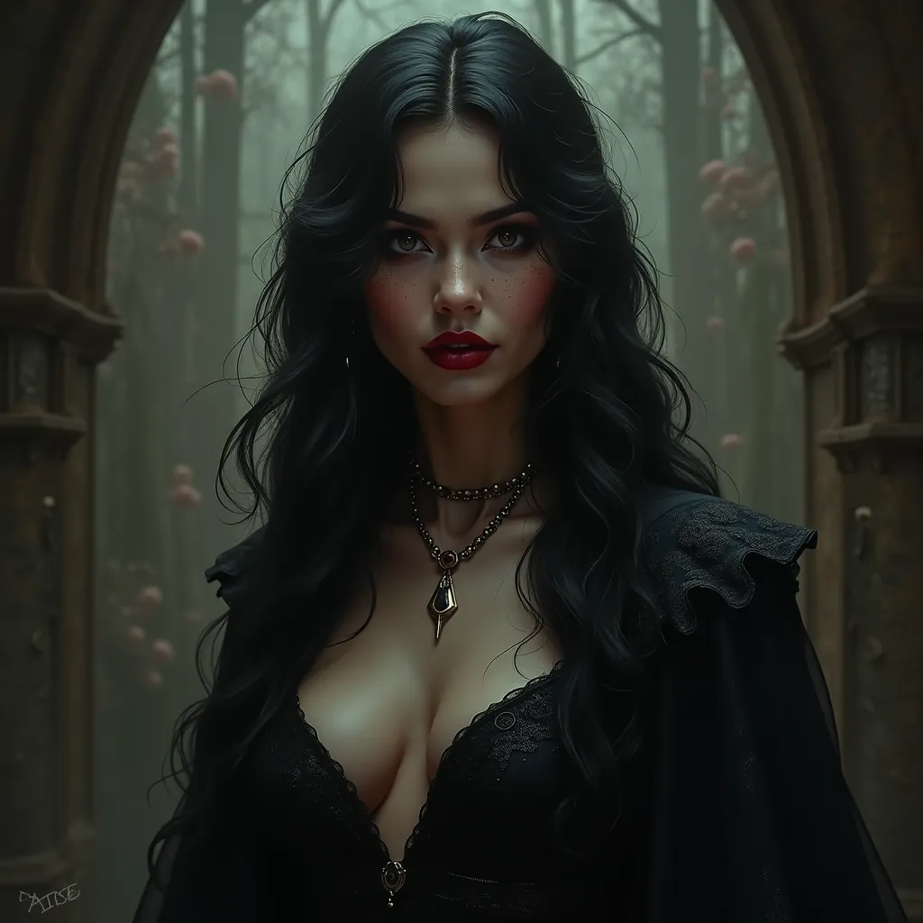 beautiful evil woman