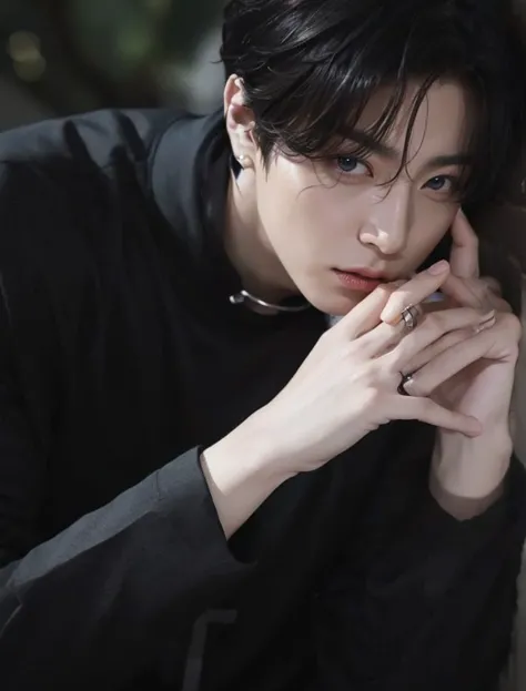 Jungkook BTS, muscular, masculino y marcado, Jungkook, black hair, full lips, muscular body, slanted eyes, handsome man, sexy eyes, illuminated skin, illuminated muscles, ultra HdJungkook, black hair, full lips, muscular body, slanted eyes, handsome man, s...